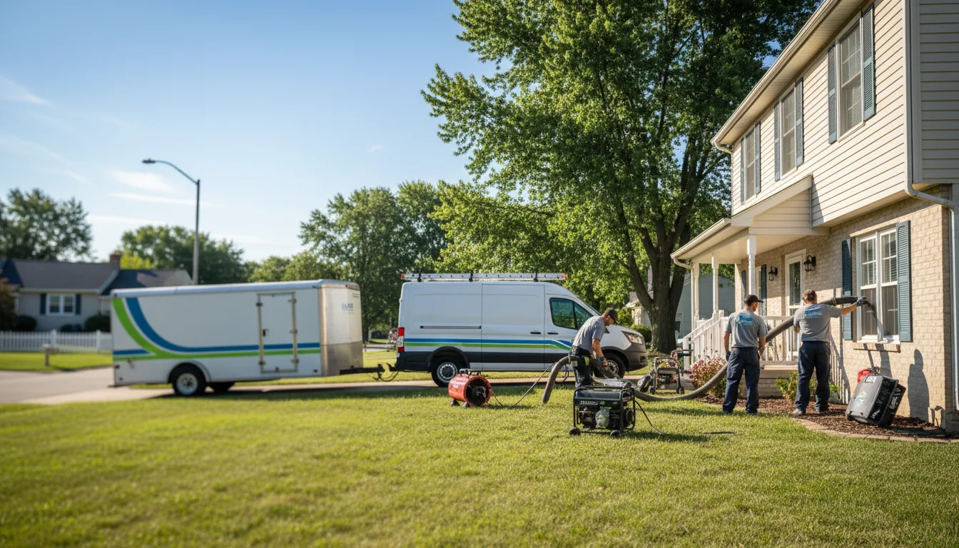 Flooded Basement Restoration And Cleanup With Repair in Craigville, IN near me